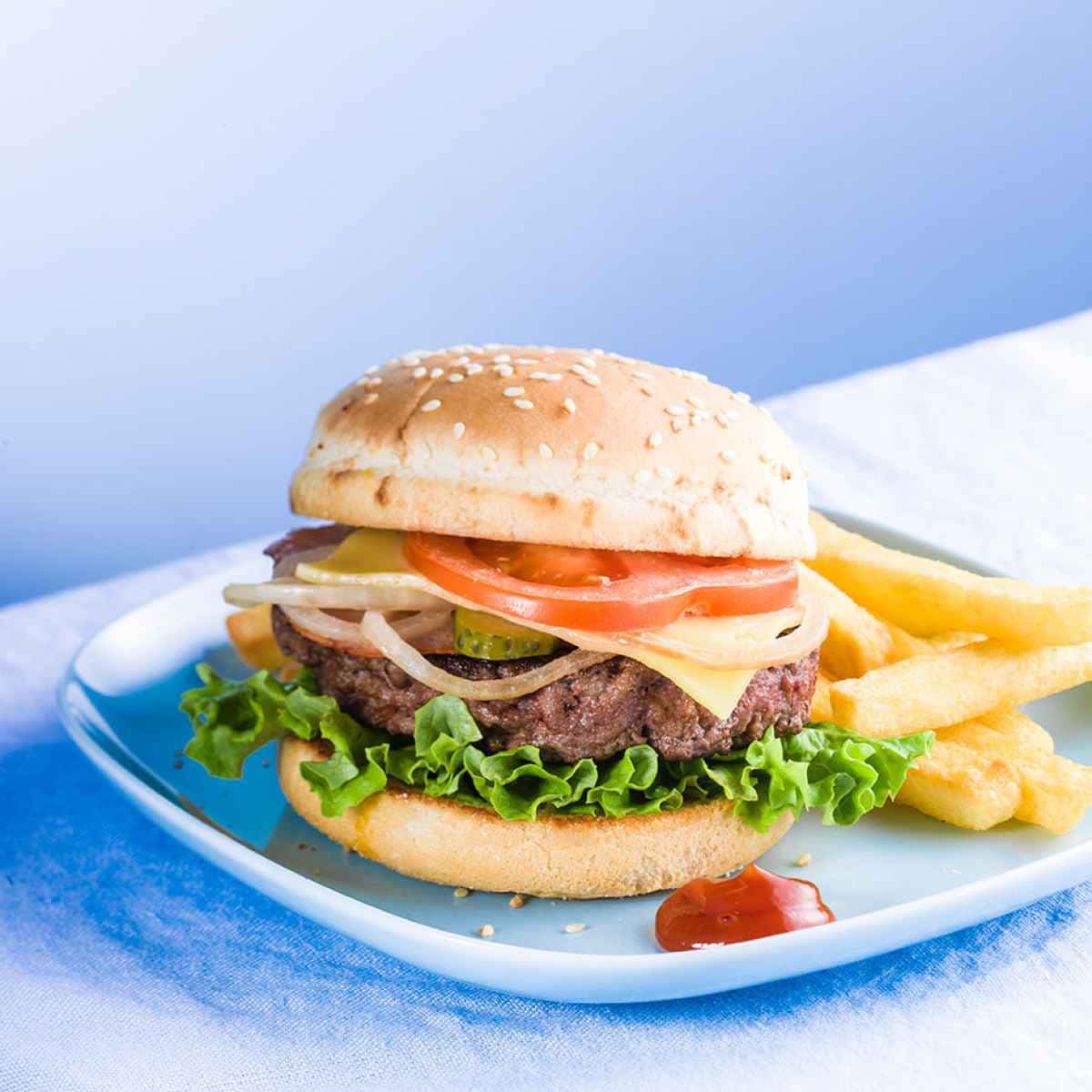 photographe culinaire blue burger