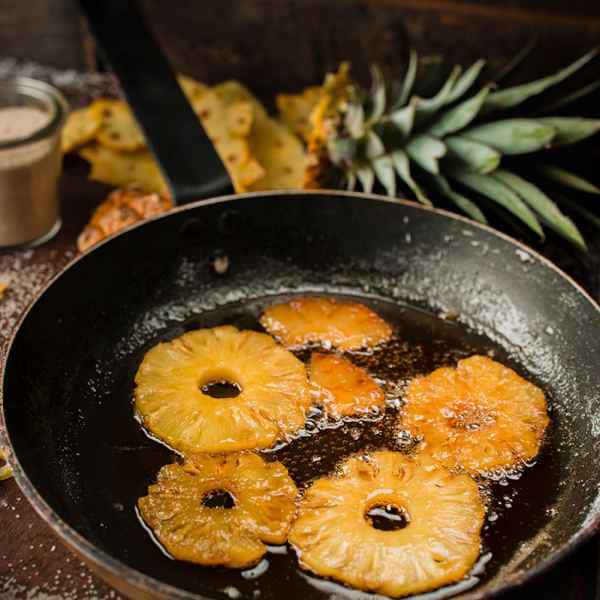 photographe culinaire ananas roti
