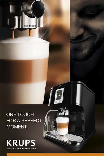 photographe culinaire krups espresso full automatic one touch cafe