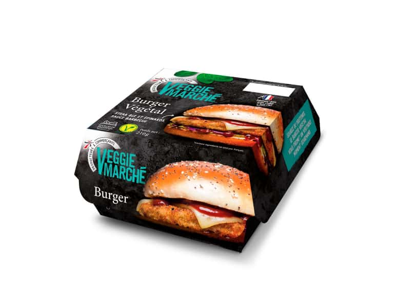 photographe culinaire intermarche veggie packaging burger vegetal