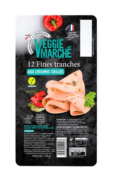 photographe culinaire intermarche veggie packaging mortadelle legumes grilles