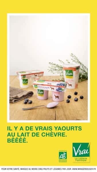 photographe culinaire vrai yaourts chevre bio
